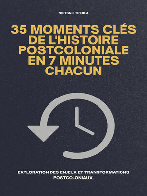 cover image of 35 Moments Clés de l'Histoire Postcoloniale en 7 Minutes Chacun